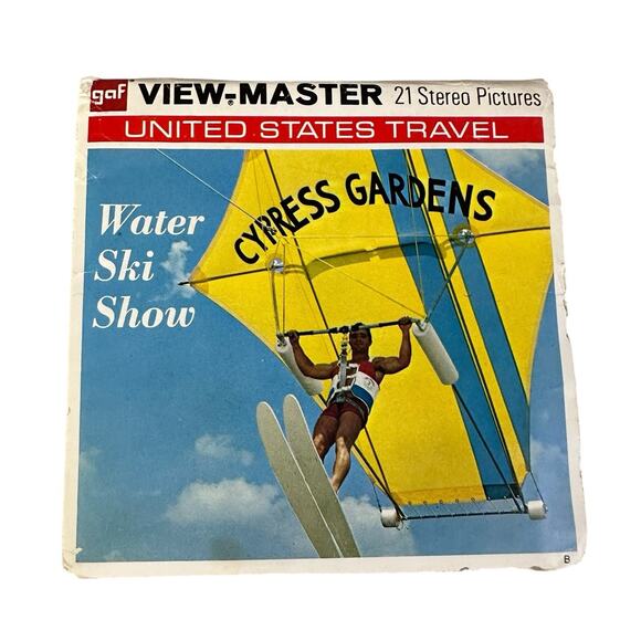 GAF View-Master A 967 CYPRESS GARDENS WATER SKI SHOW 3 Reel Set with Booklet - Picture 2 of 11